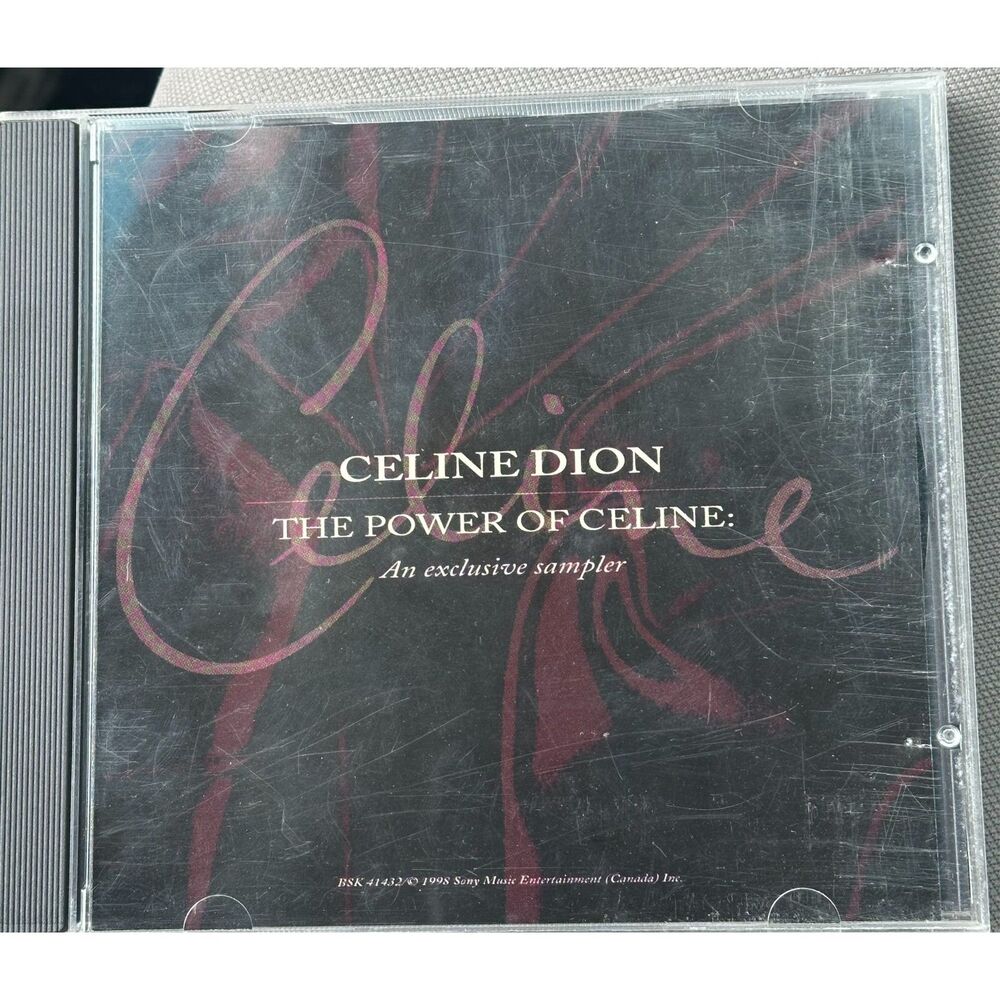 Celine Dion The Power of Celine Exclusive Sampler 1998 Promo CD BSK 41432